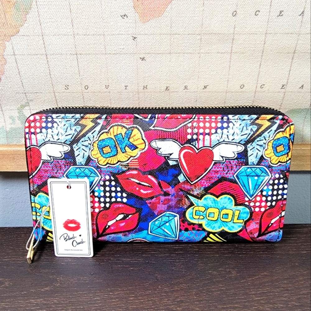 BRAND NEW Blush Crush Wallet "Vegan Accessories"
